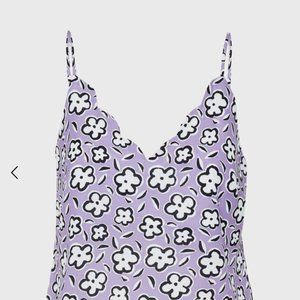 Glamorous UK Lilac Floral Camisole top, size 10